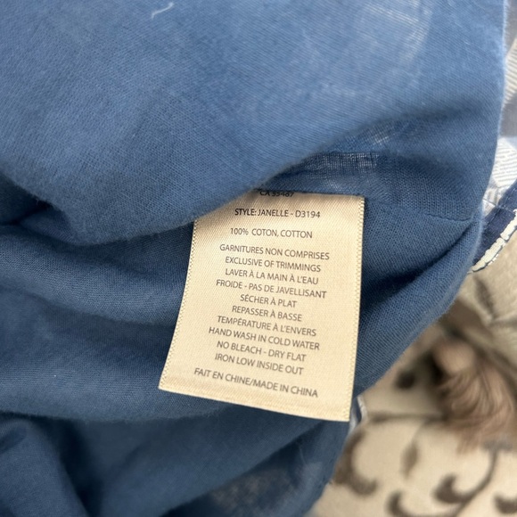 Melissa Neptune Blue and White Patterned Boho Dress - Picture 9 of 10